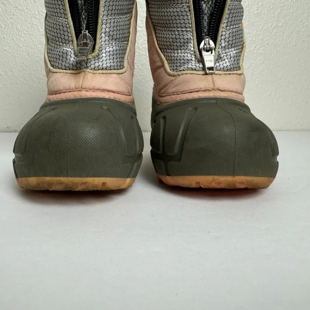 Sorel Snow Patrol Insulated Winter Warm Snow Boots Front Zip Girl's Sz 8